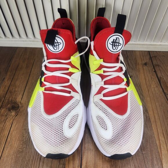 Nike Huarache Edge TXT Mens Size 12 White Red Colorful Running Shoes A01697-100 - Picture 8 of 9